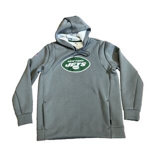 New York Jets Nike NFL On Field Sweatshirt Men's Gray - Pockets Large